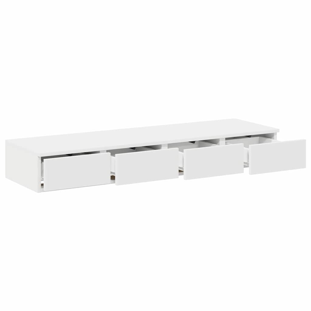 Tiroirs de lit Blanc 120 x 36,5 x 16,5 cm Bois d'ingénierie - XIOS