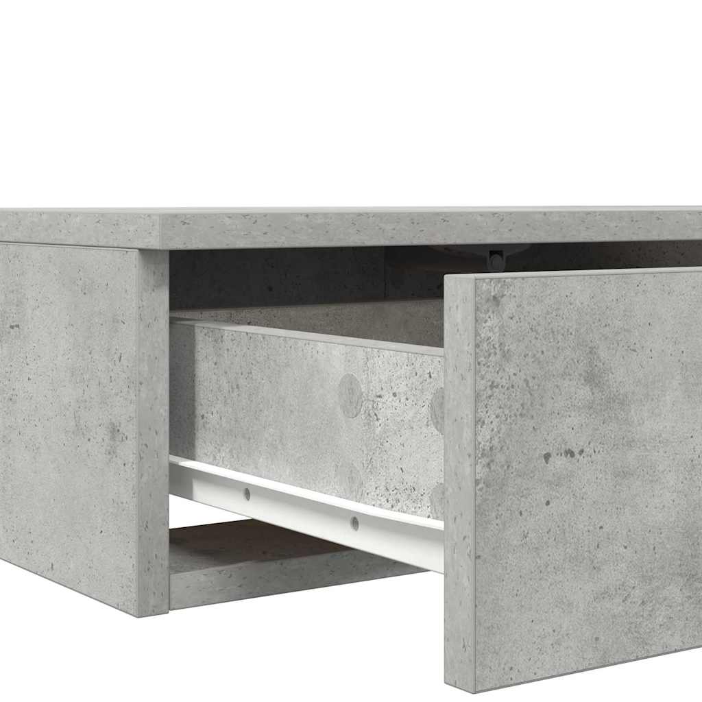 Tiroirs de lit avec tiroir Gris béton 120 x 36,5 x 16,5 cm - XIOS