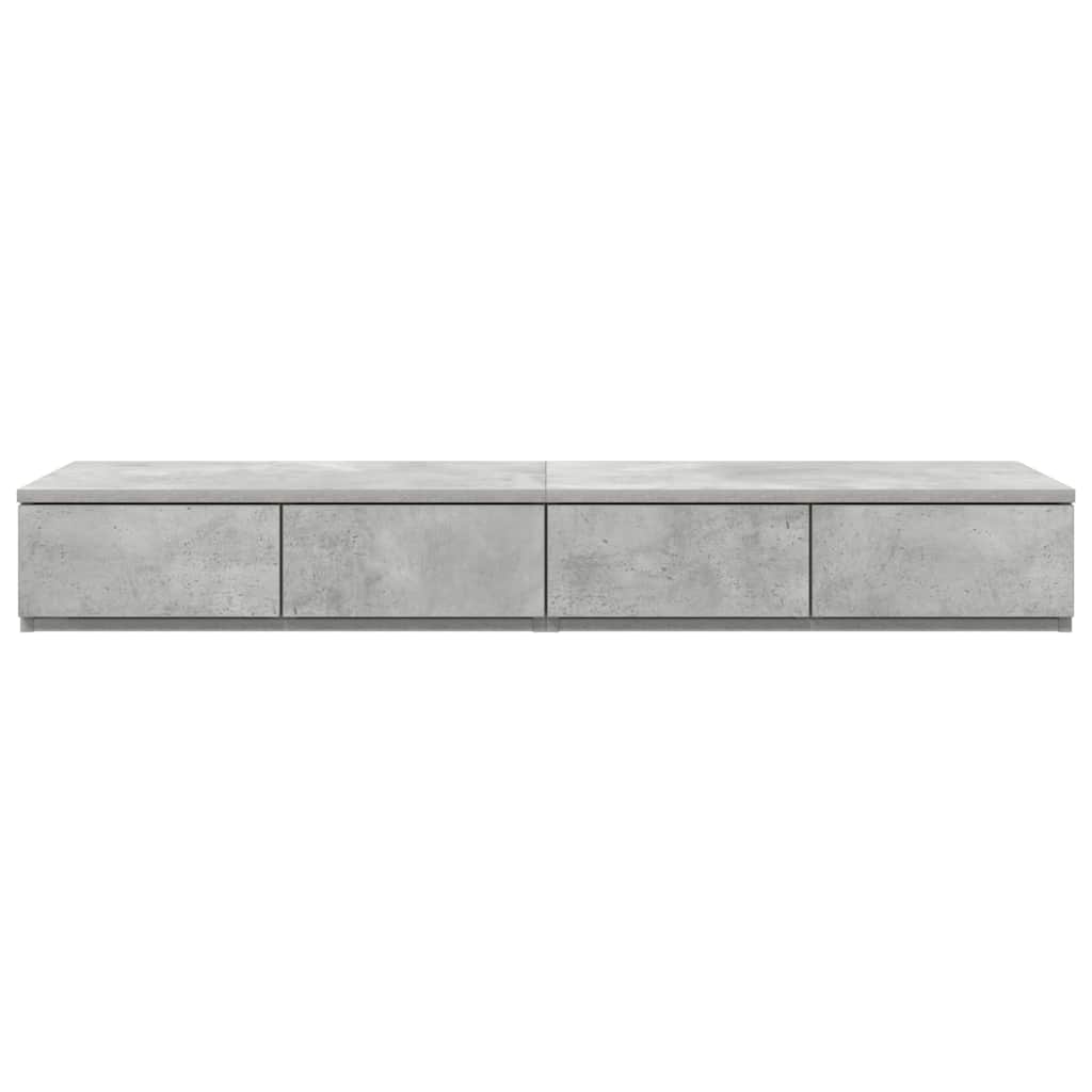 Tiroirs de lit avec tiroir Gris béton 120 x 36,5 x 16,5 cm - XIOS