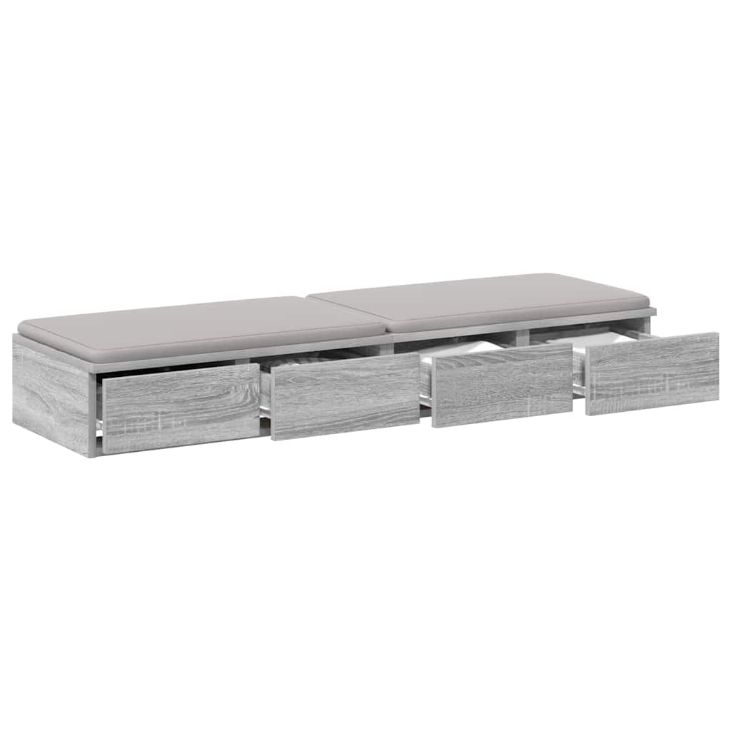 Tiroirs de lit avec tiroir Gris Sonoma 120 x 36,5 x 16,5 cm - XIOS