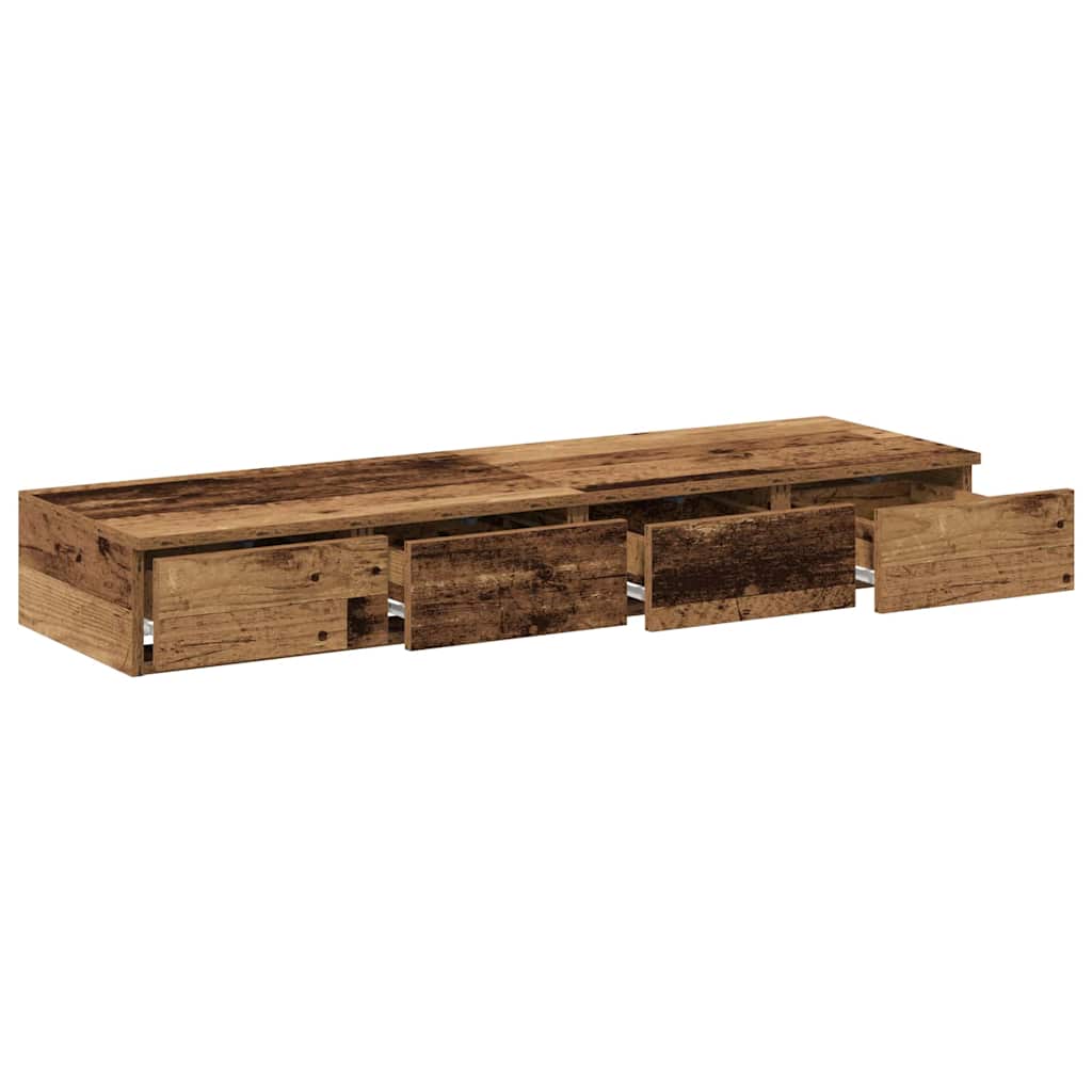 Tiroirs de lit avec tiroir Bois ancien 120 x 36,5 x 16,5 cm - XIOS