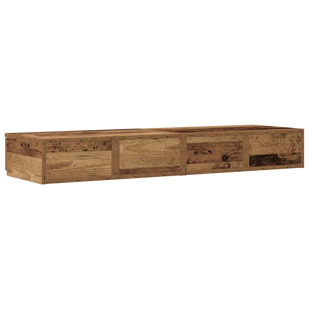 Tiroirs de lit avec tiroir Bois ancien 120 x 36.5 x 16.5 cm