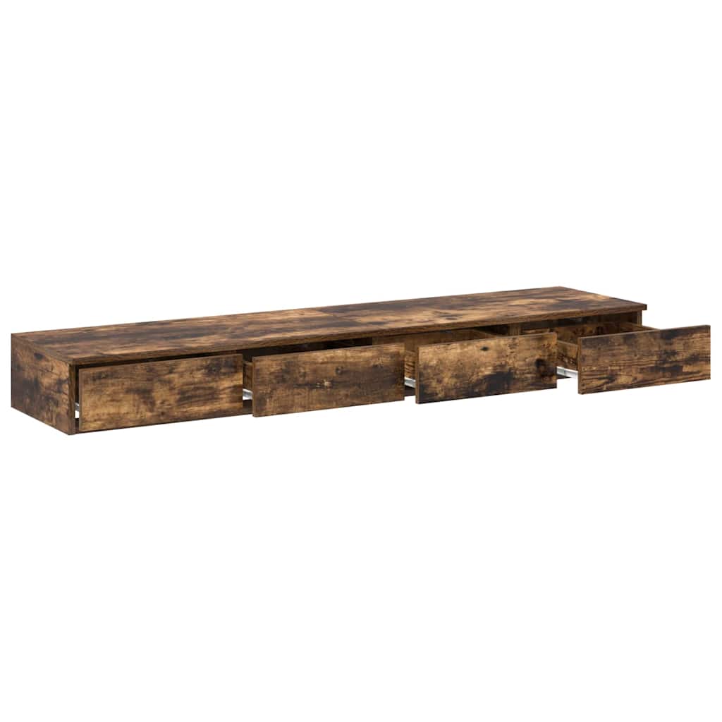 Tiroirs de lit avec tiroir Chêne fumé 140 x 36,5 x 16,5 cm - XIOS