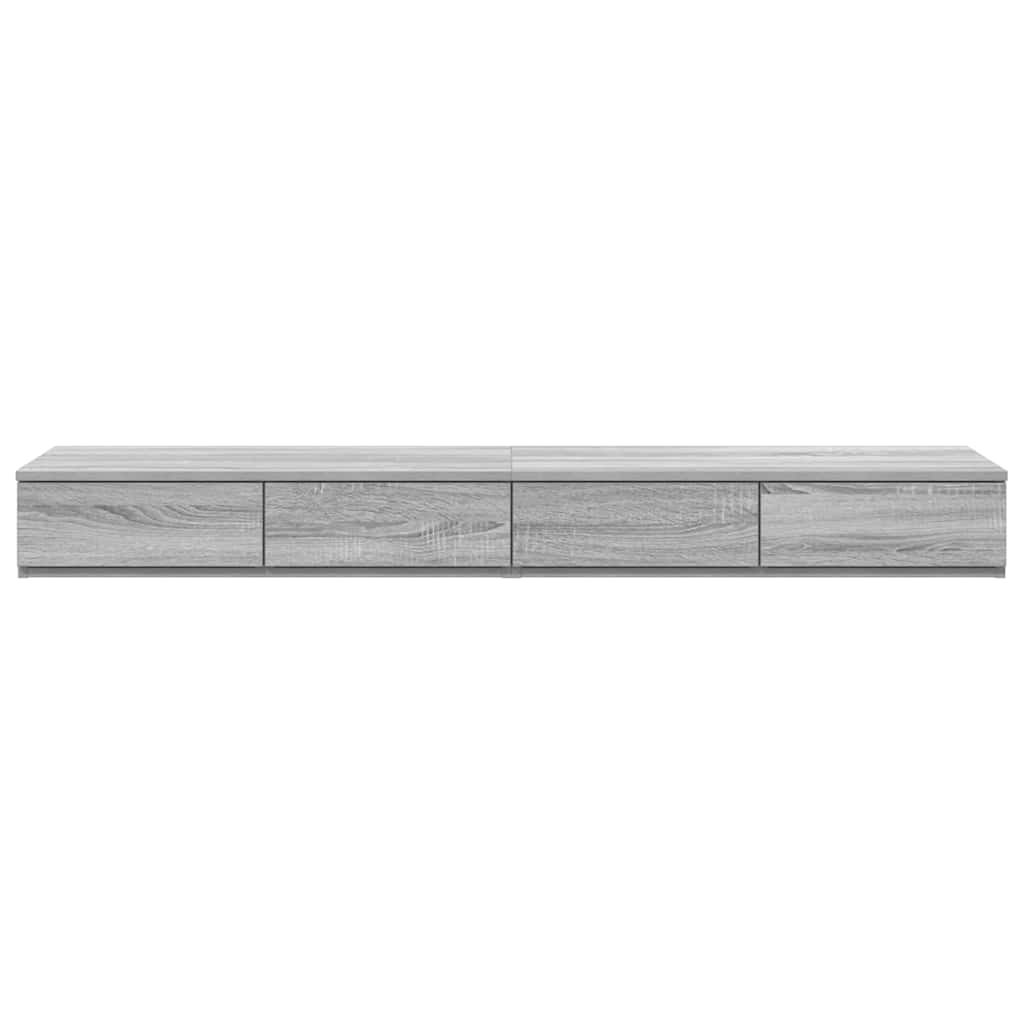 Tiroirs de lit avec tiroir Gris Sonoma 140 x 36,5 x 16,5 cm - XIOS