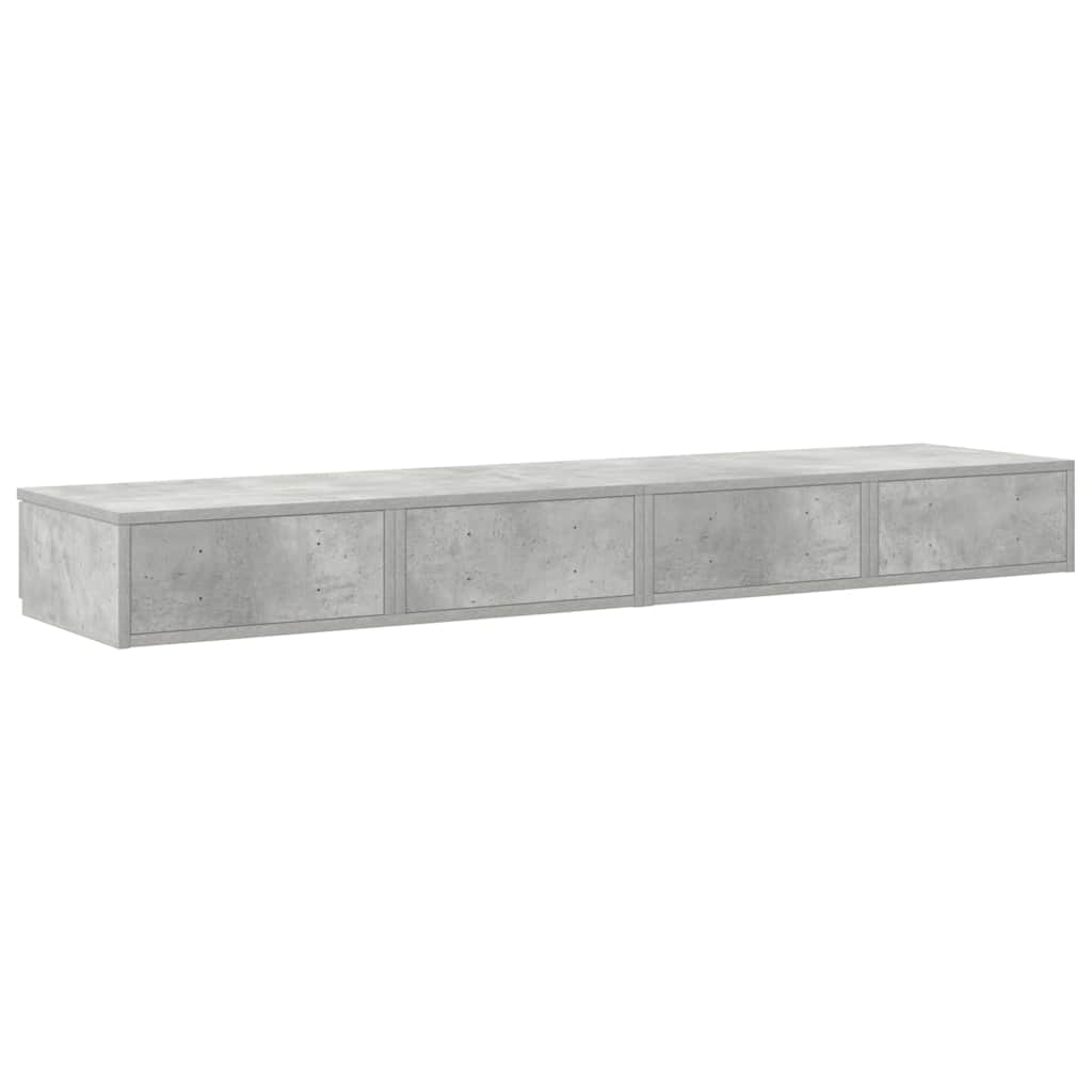 Tiroirs de lit avec tiroir Gris béton 150 x 36,5 x 16,5 cm - XIOS