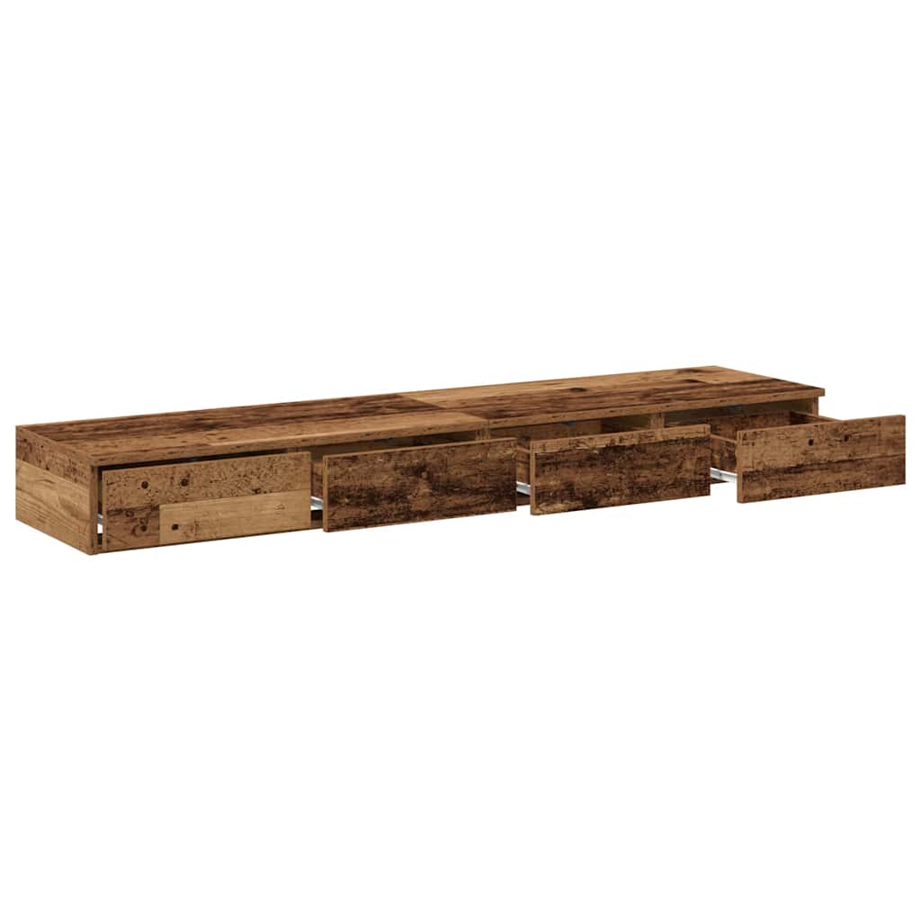 Tiroirs de lit avec tiroir Bois ancien 160 x 36.5 x 16.5 cm