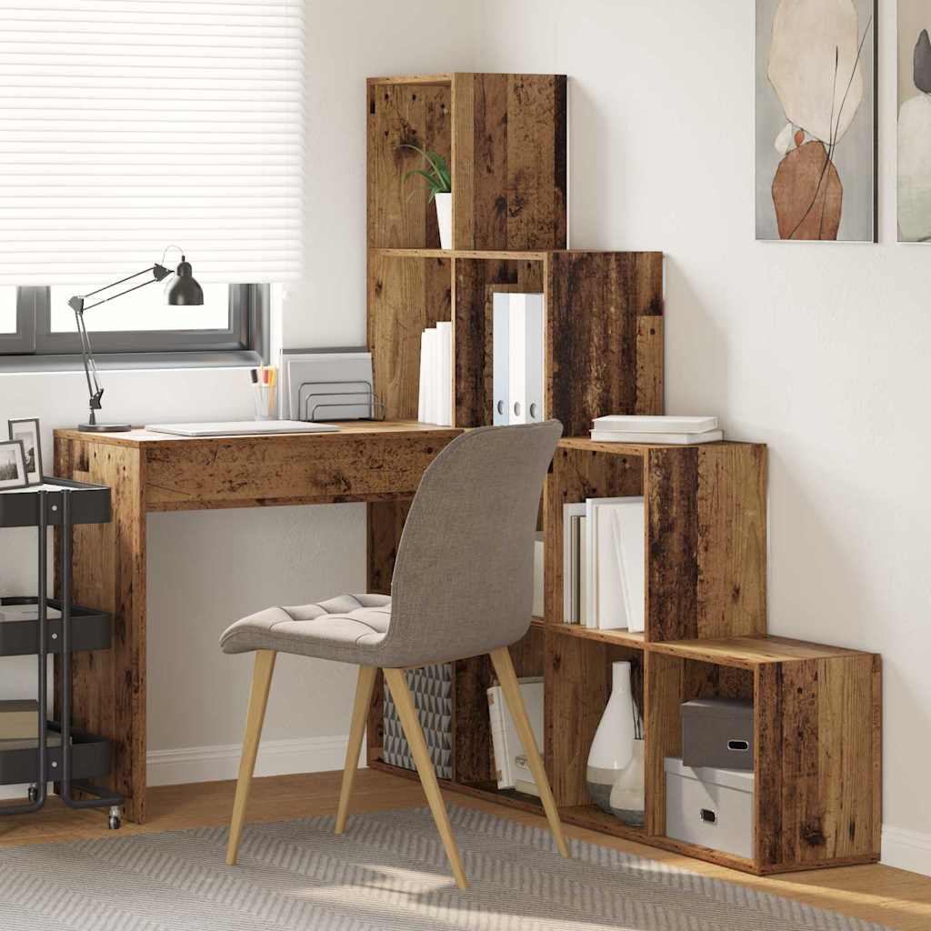 Bureau d'angle Bois Ancien 101,5 x 149,5 x 149,5 cm