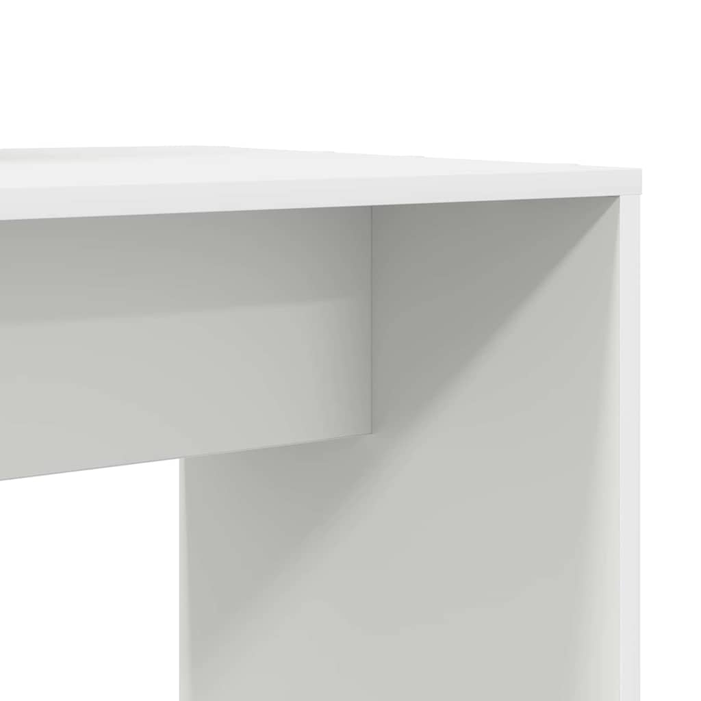 Bureau avec étagère Blanc 138,5 x 55 x 143 cm Bois d'ingénierie - XIOS