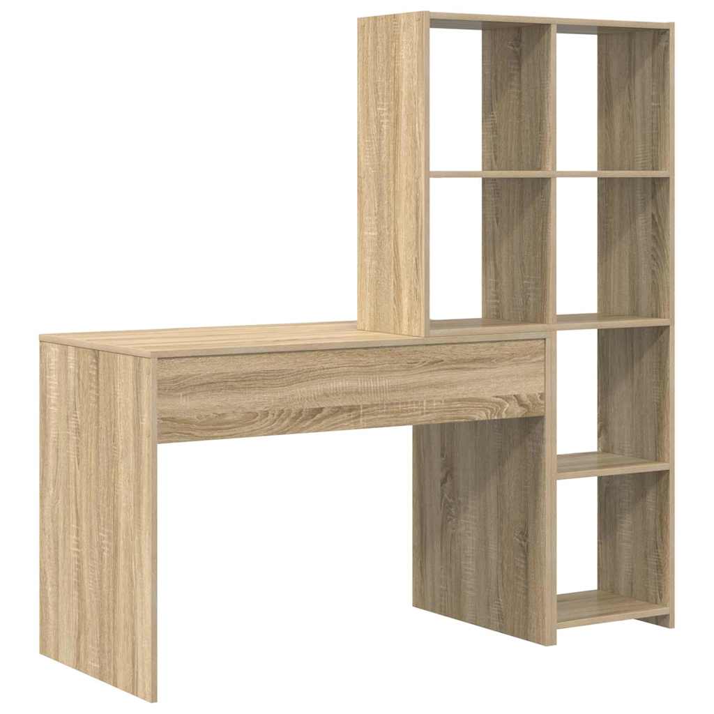 Bureau Chêne Sonoma 138,5 x 55 x 143 cm Bois d'ingénierie - XIOS