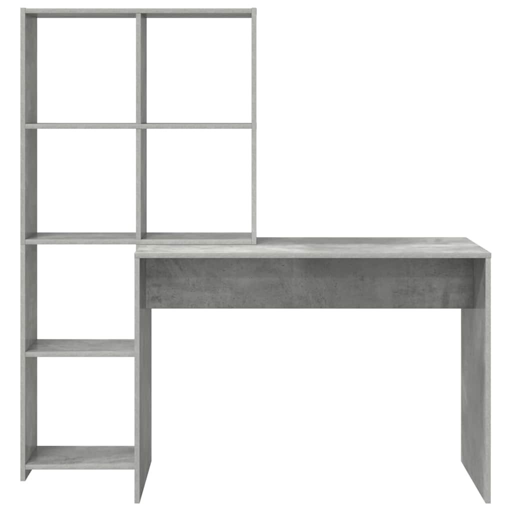 Bureau Gris béton 138,5 x 55 x 143 cm Bois d'ingénierie - XIOS
