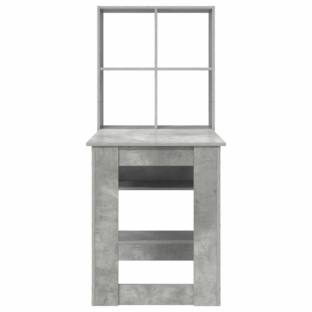 Bureau Gris béton Bois d'ingénierie 122 x 67 x 145 cm