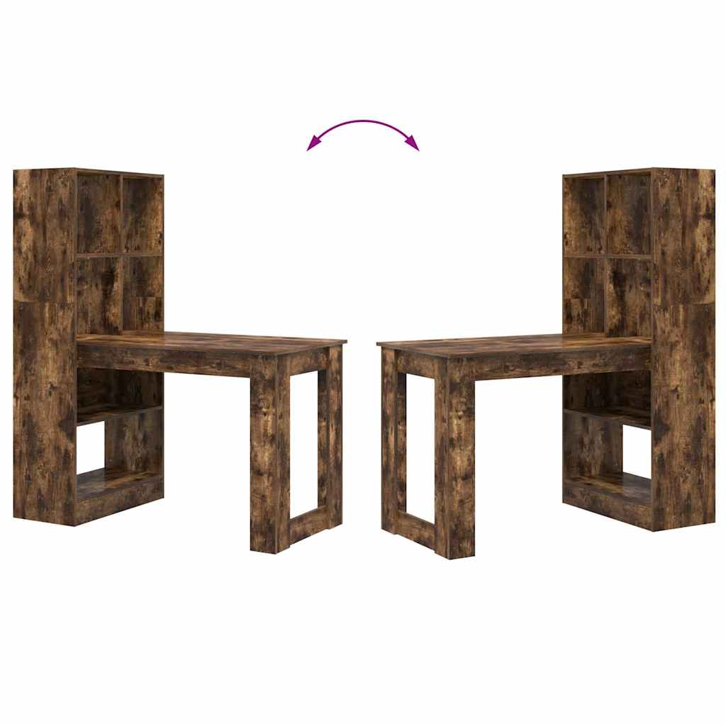 Bureau Chêne fumé 122 x 67 x 145 cm Bois d'ingénierie - XIOS