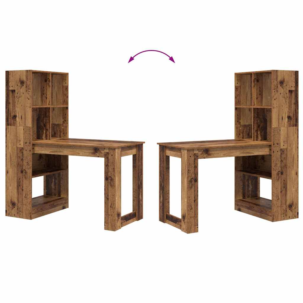 Bureau Bois Ancien Bois d'ingénierie 122 x 67 x 145 cm