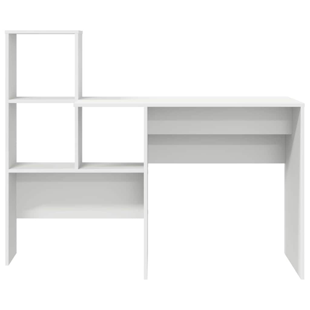 Bureau Blanc Bois d'ingénierie 131,5 x 50 x 106,5 cm