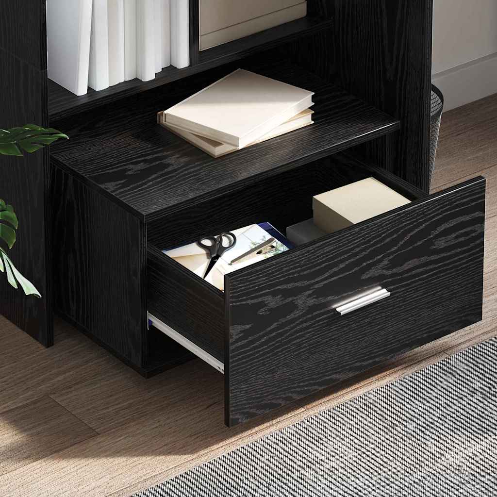 Bureau Chêne noir 131,5 x 50 x 106,5 cm Bois d'ingénierie - XIOS