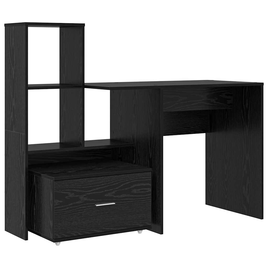 Bureau Chêne noir 131,5 x 50 x 106,5 cm Bois d'ingénierie - XIOS