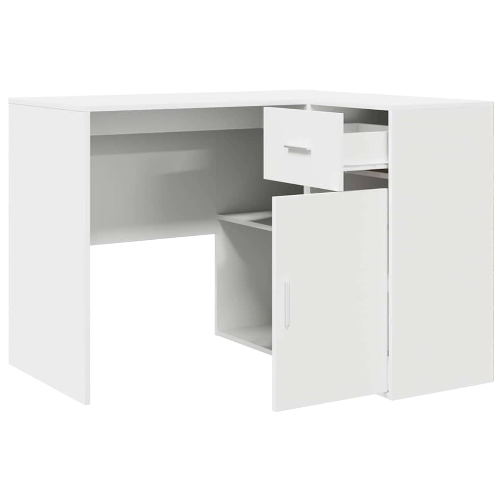 Bureau d'angle Blanc 102 x 50 x 75 cm Bois d'ingénierie - XIOS