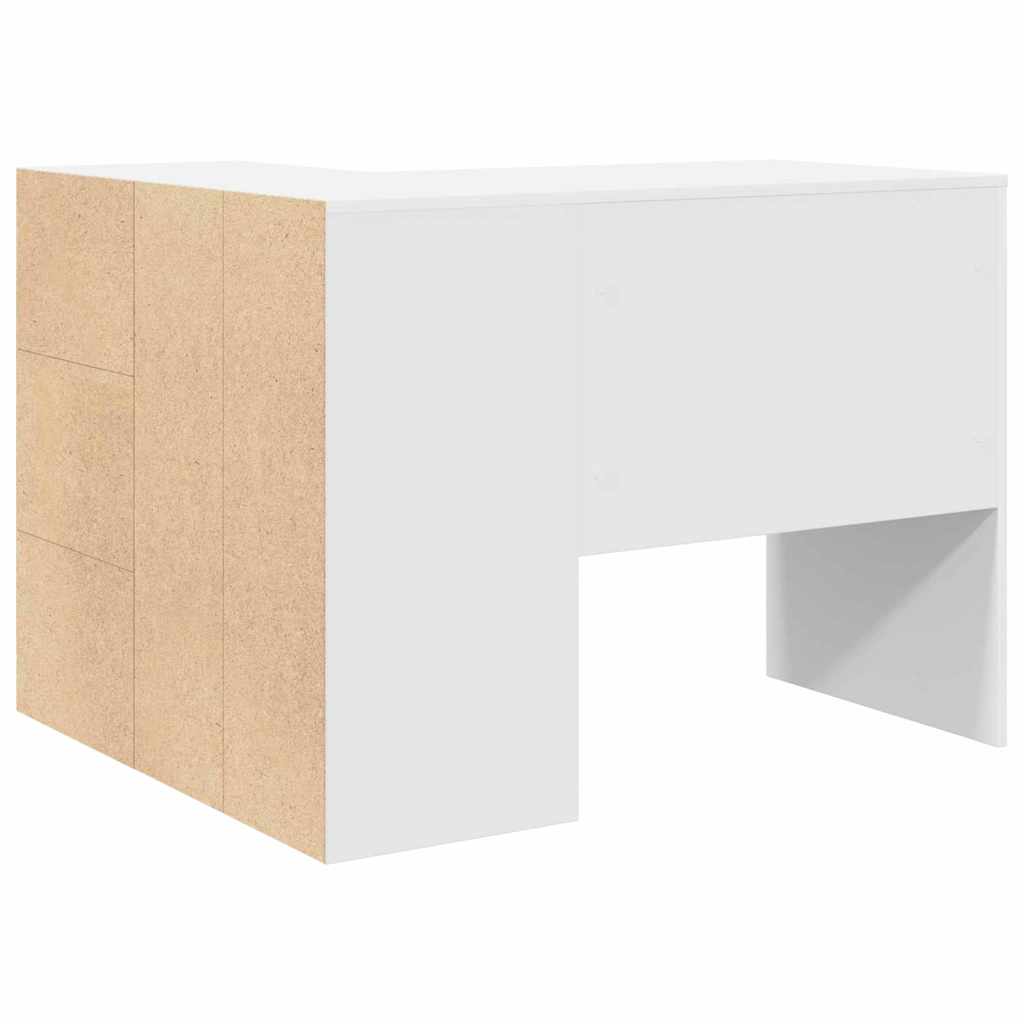 Bureau d'angle Blanc 102 x 50 x 75 cm Bois d'ingénierie - XIOS