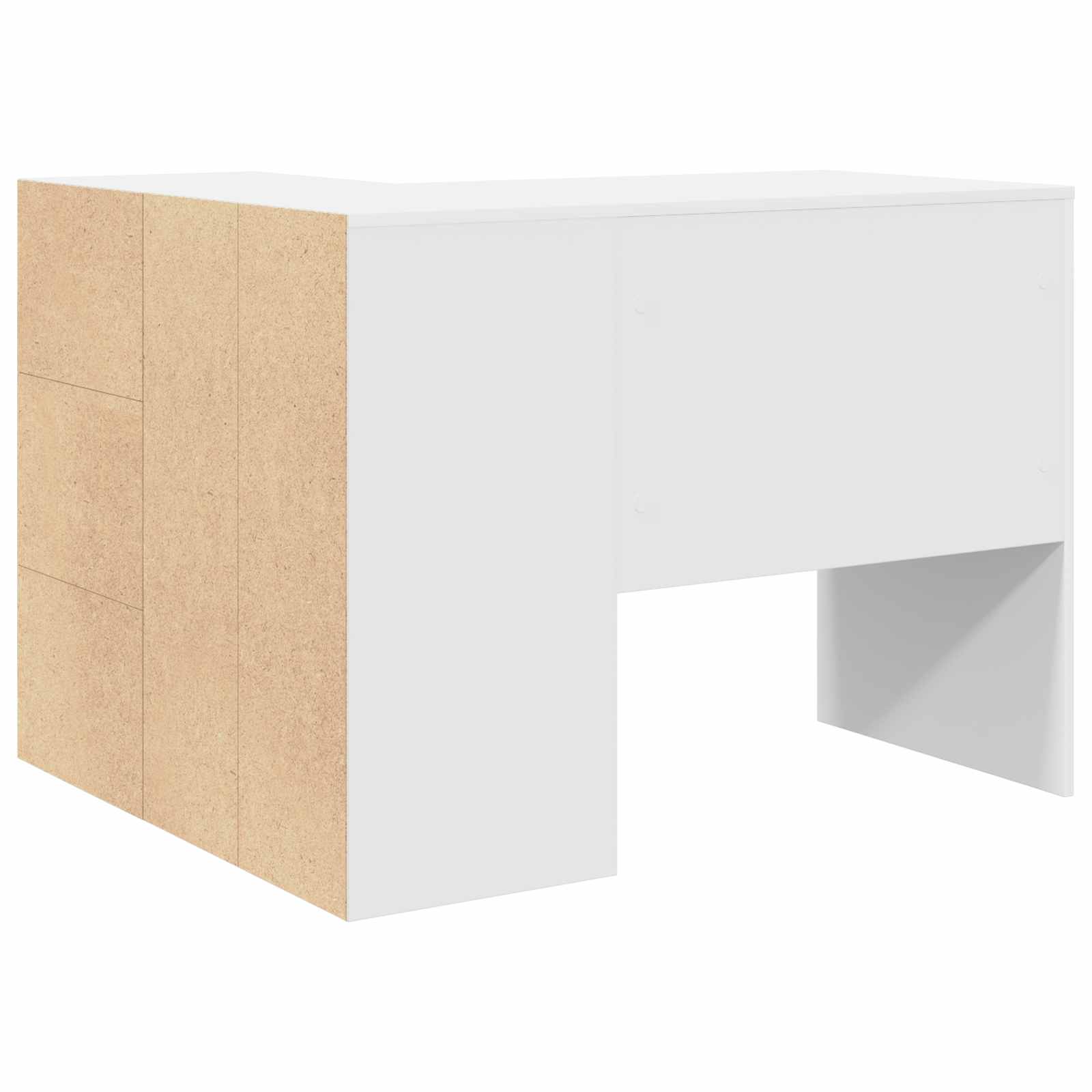 Bureau d'angle avec tiroir avec étagère Blanc 102 x 88 x 75 cm