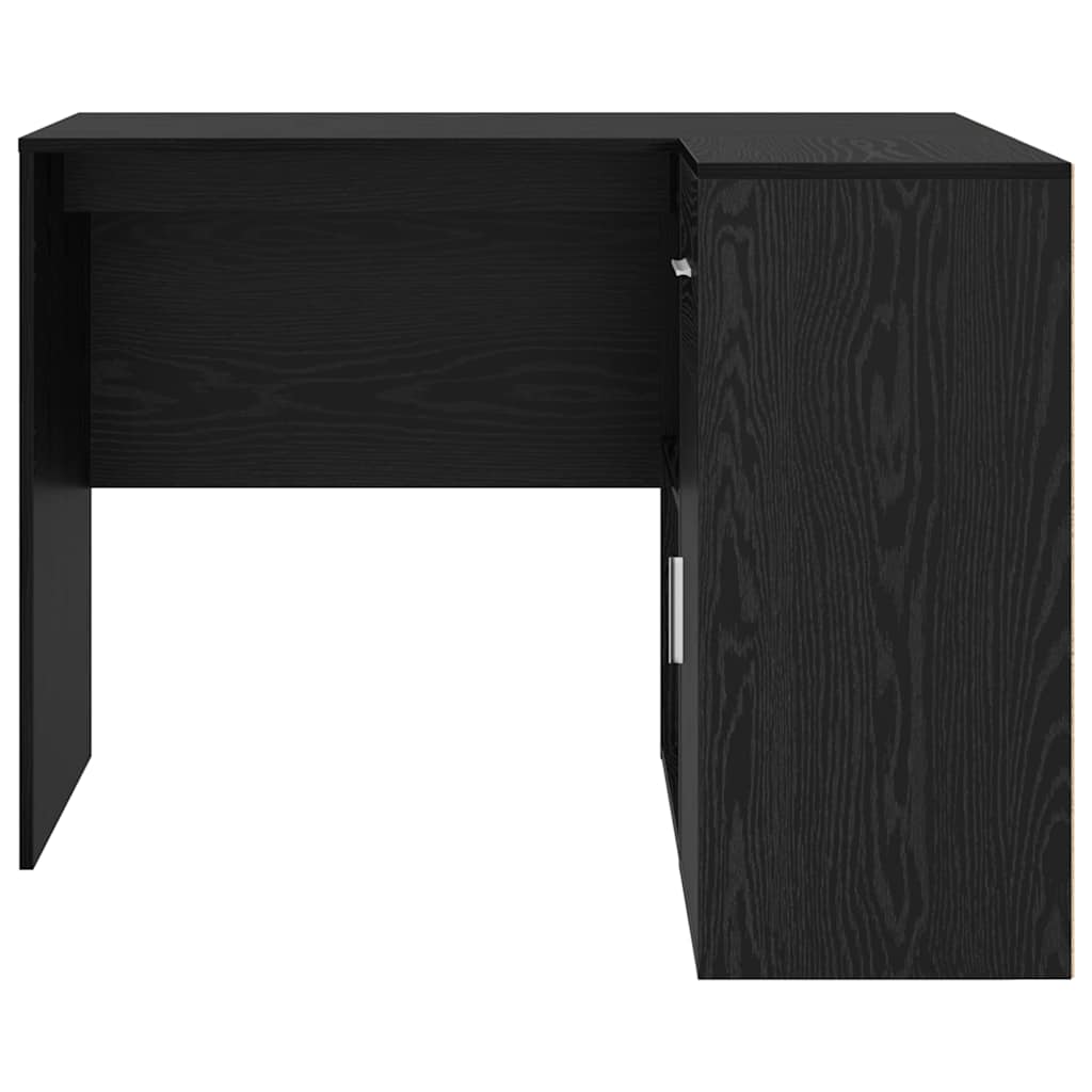 Bureau d'angle avec tiroir Chêne noir 102 x 88 x 75 cm