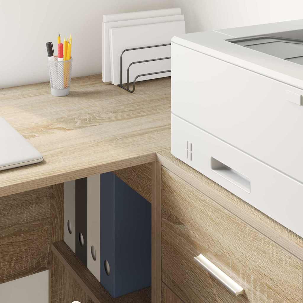 Bureau d'angle avec tiroir Chêne Sonoma 102 x 88 x 75 cm - XIOS