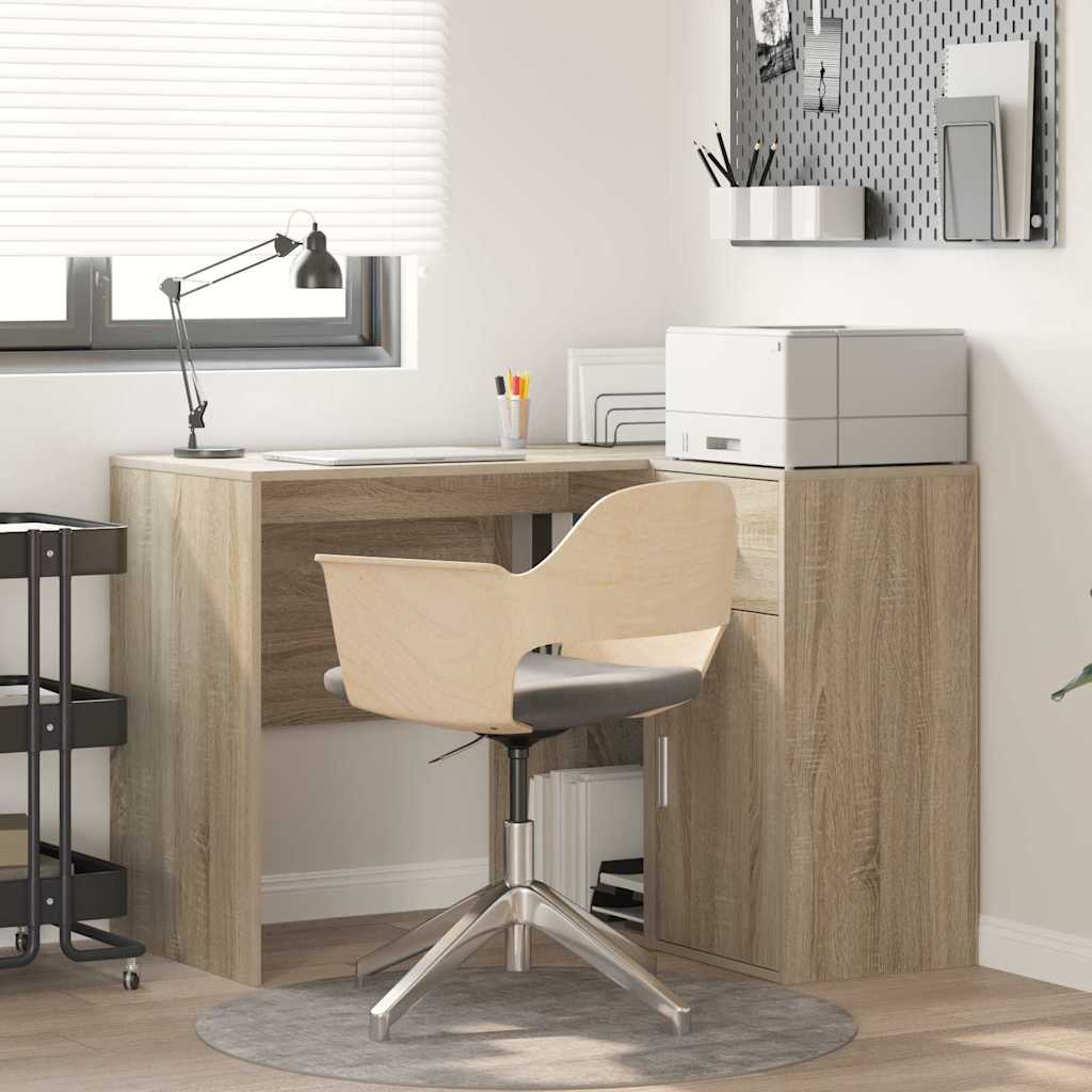 Bureau d'angle avec tiroir Chêne Sonoma 102 x 88 x 75 cm - XIOS