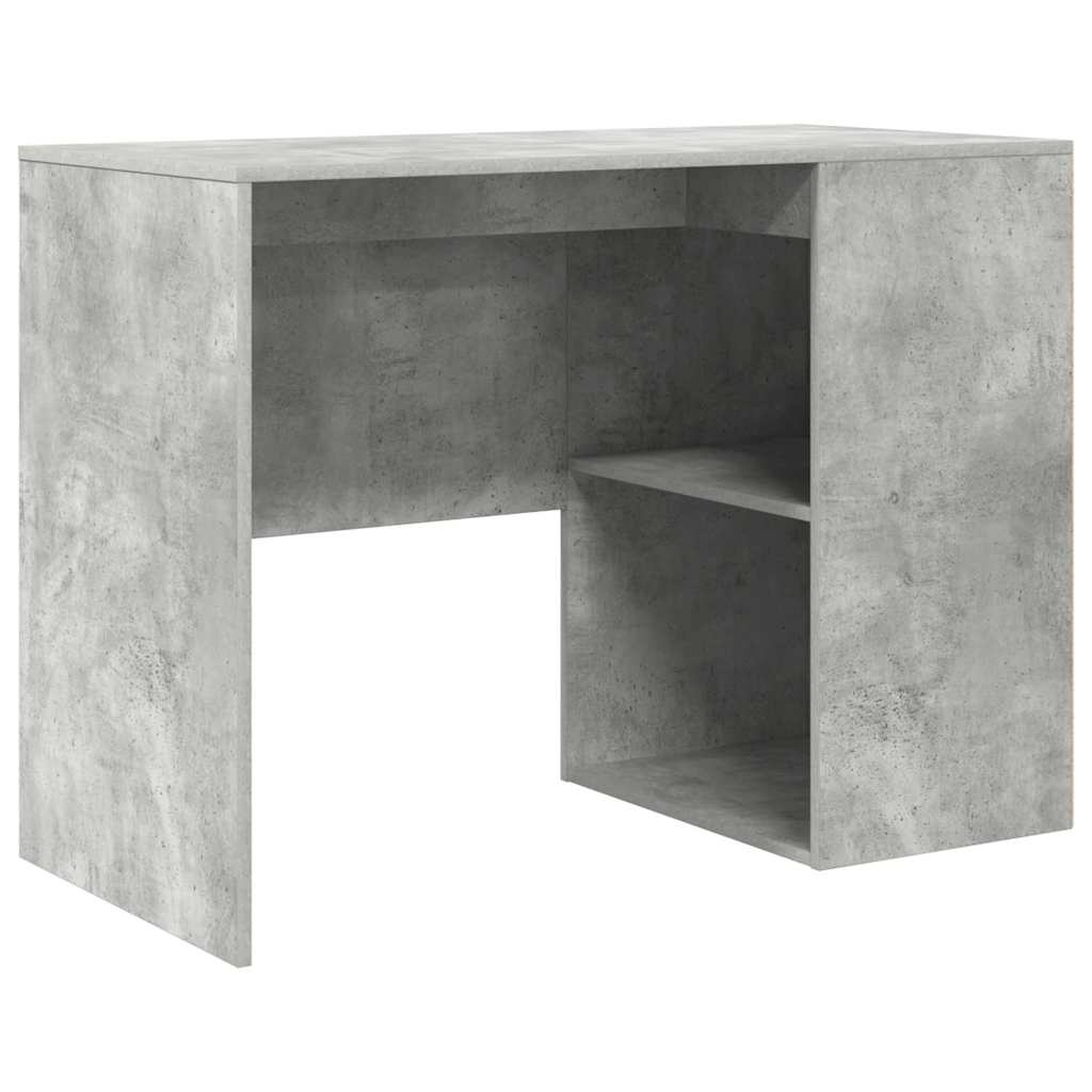 Bureau d'angle avec tiroir Gris béton 102 x 88 x 75 cm