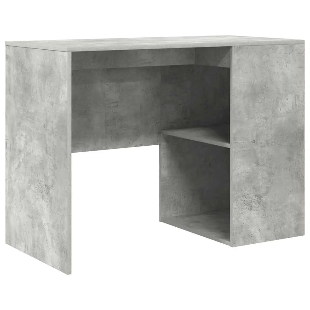 Bureau d’angle avec tiroir Gris béton 102 x 88 x 75 cm - XIOS