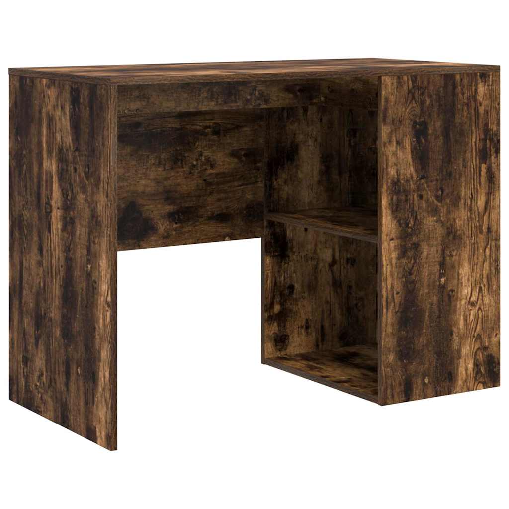 Bureau d'angle avec tiroir Chêne fumé 102 x 88 x 75 cm