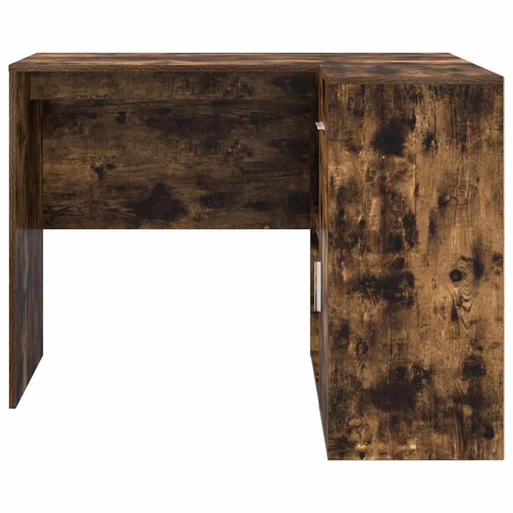 Bureau d'angle avec tiroir Chêne fumé 102 x 88 x 75 cm
