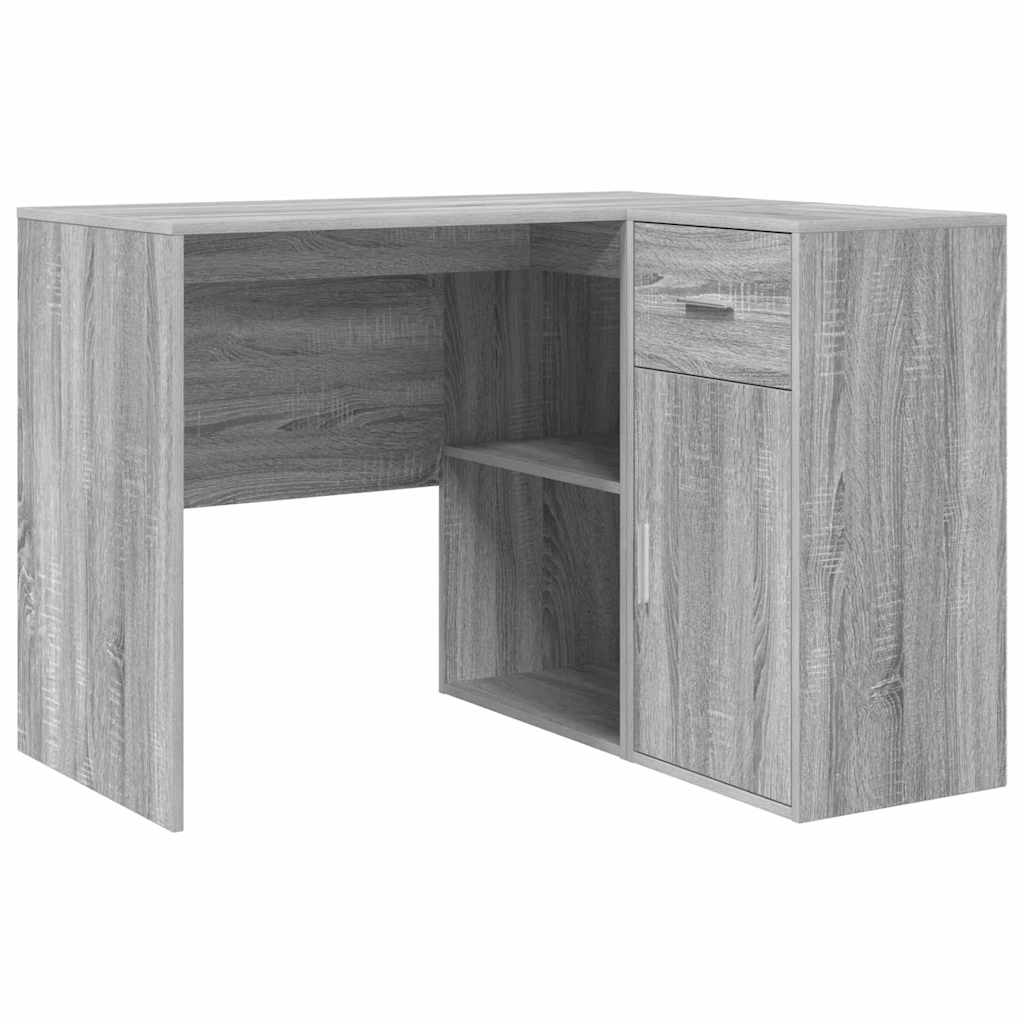 Bureau d'angle Sonoma gris 102 x 50 x 75 cm Bois d'ingénierie - XIOS