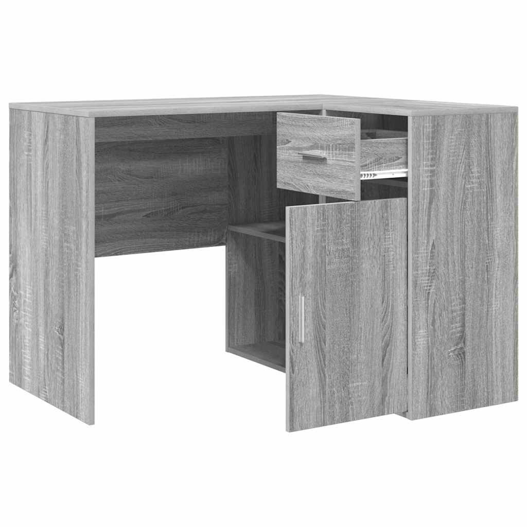 Bureau d'angle Sonoma gris 102 x 50 x 75 cm Bois d'ingénierie - XIOS