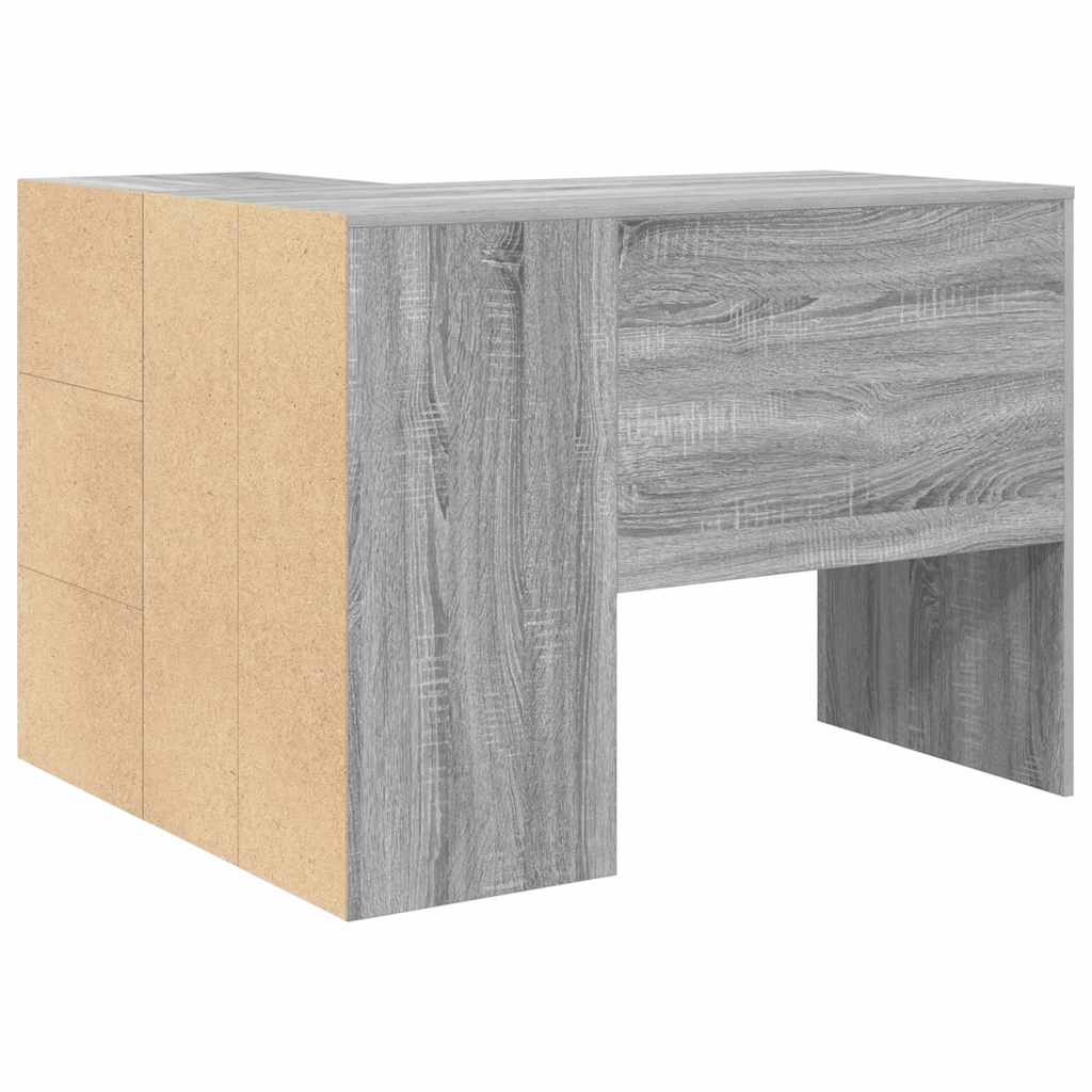 Bureau d'angle avec tiroir Gris Sonoma 102 x 88 x 75 cm