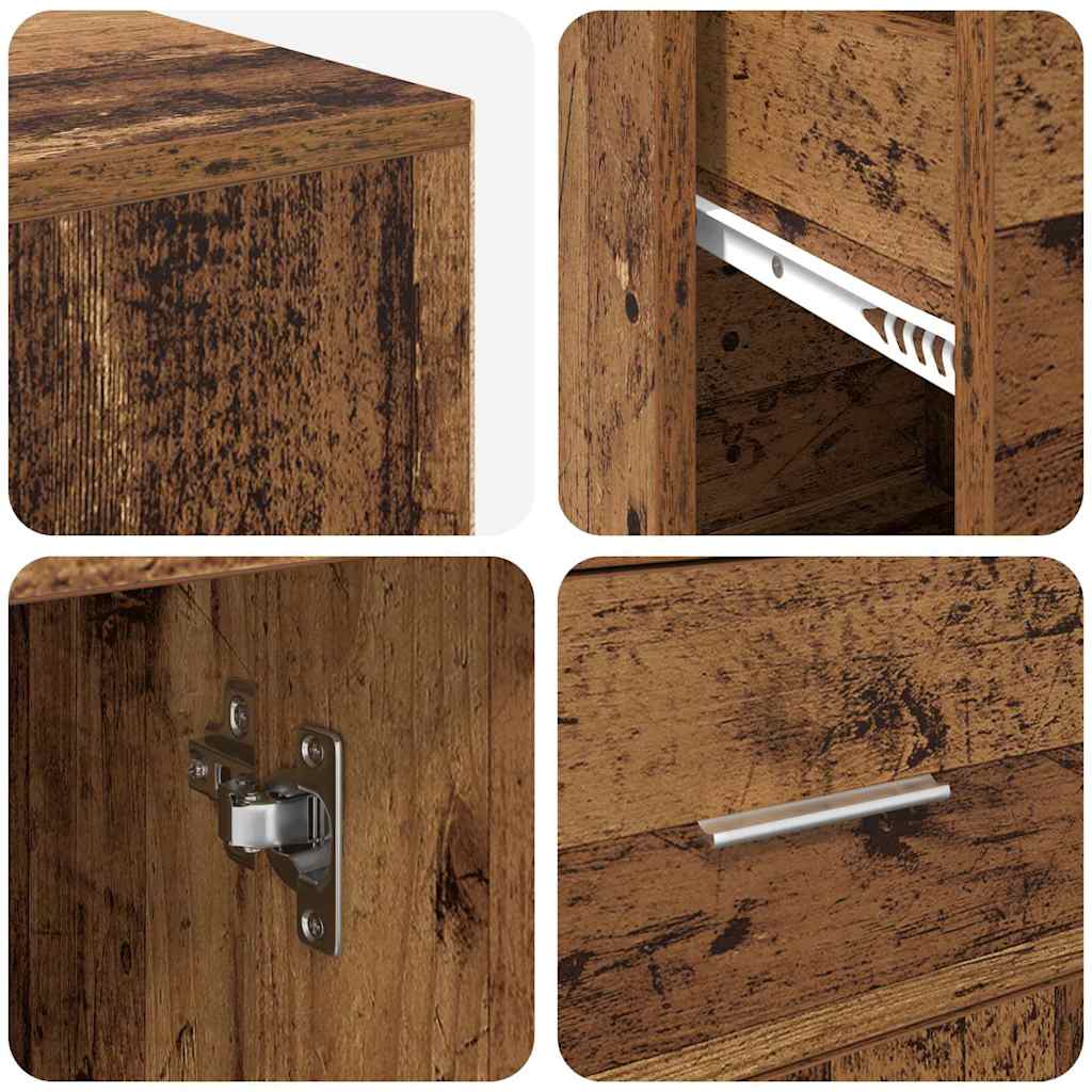 Bureau d'angle avec tiroir Bois ancien 102 x 88 x 75 cm