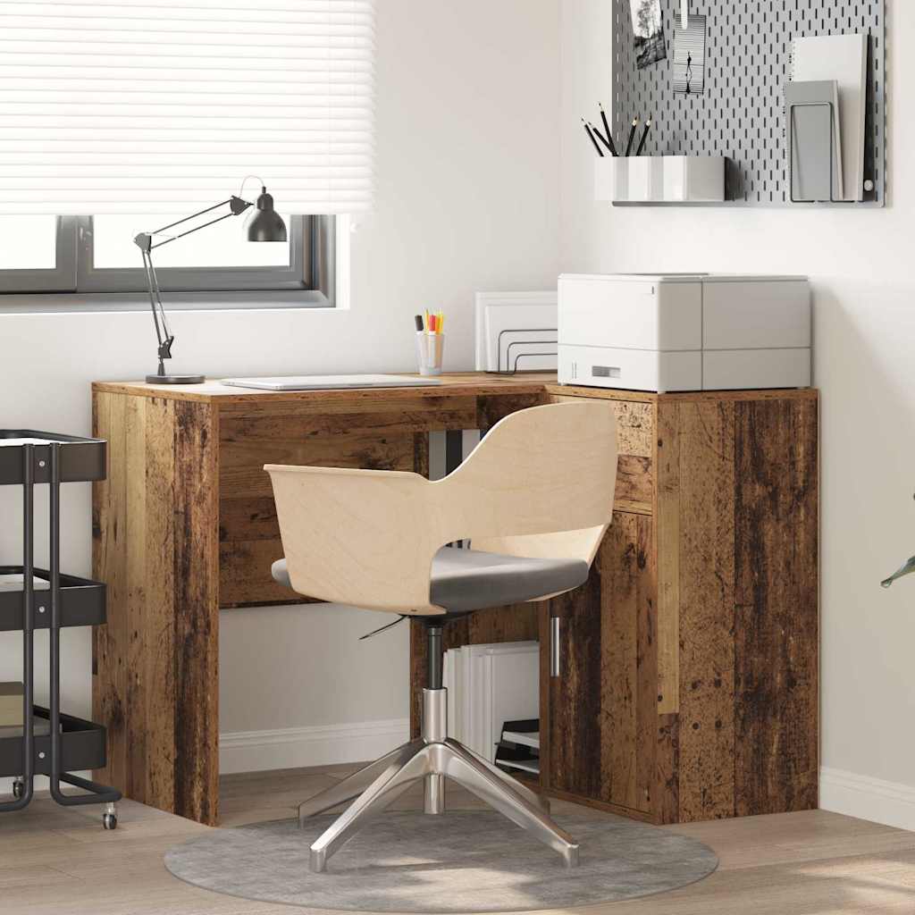 Bureau d'angle avec tiroir Bois ancien 102 x 88 x 75 cm