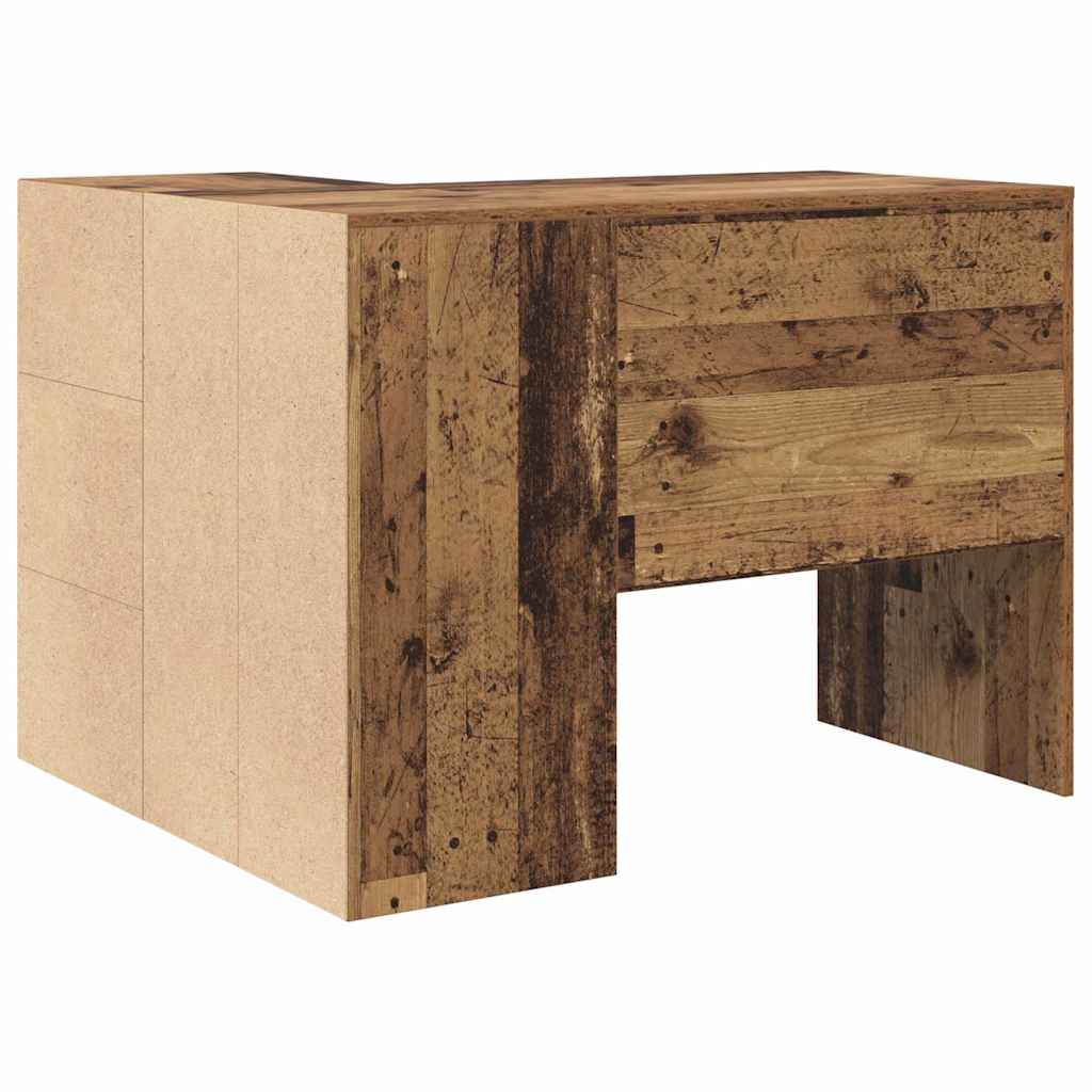 Bureau d'angle avec tiroir Bois ancien 102 x 88 x 75 cm