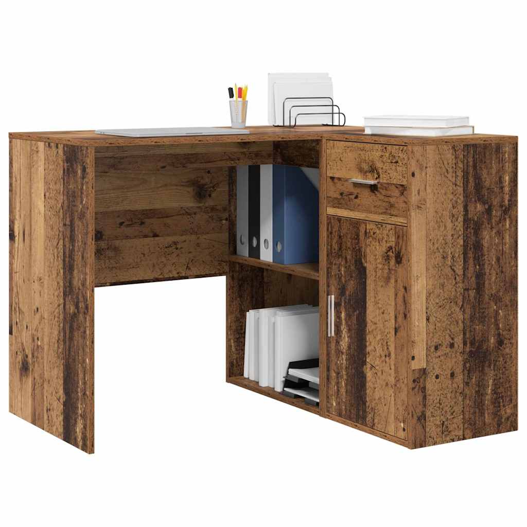 Bureau d'angle avec tiroir Bois ancien 102 x 88 x 75 cm