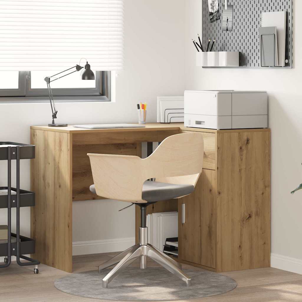 Bureau d'angle avec tiroir Chêne artisanal 102 x 88 x 75 cm