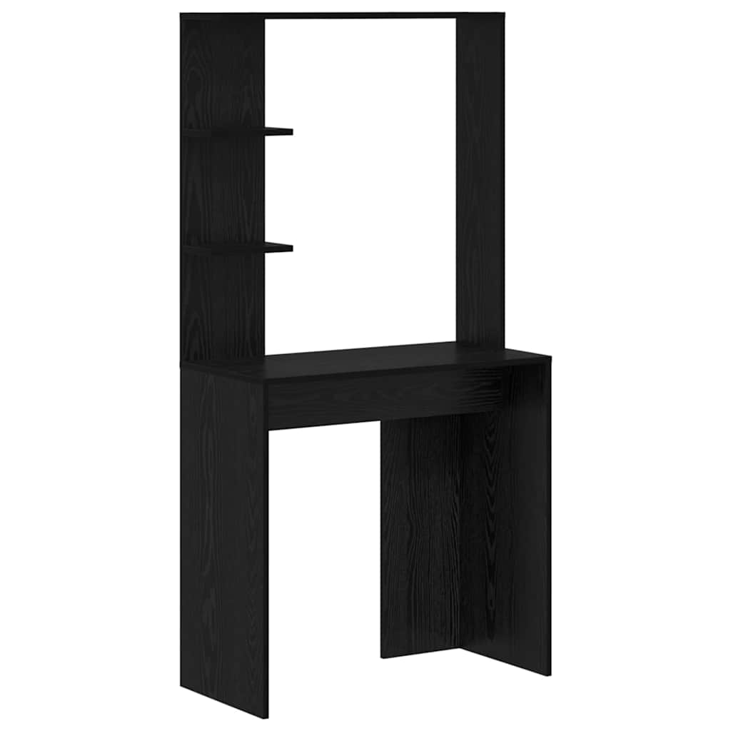 Bureau avec rangement 2 pcs Chêne noir 78.5 x 37 x 154.5 cm - XIOS