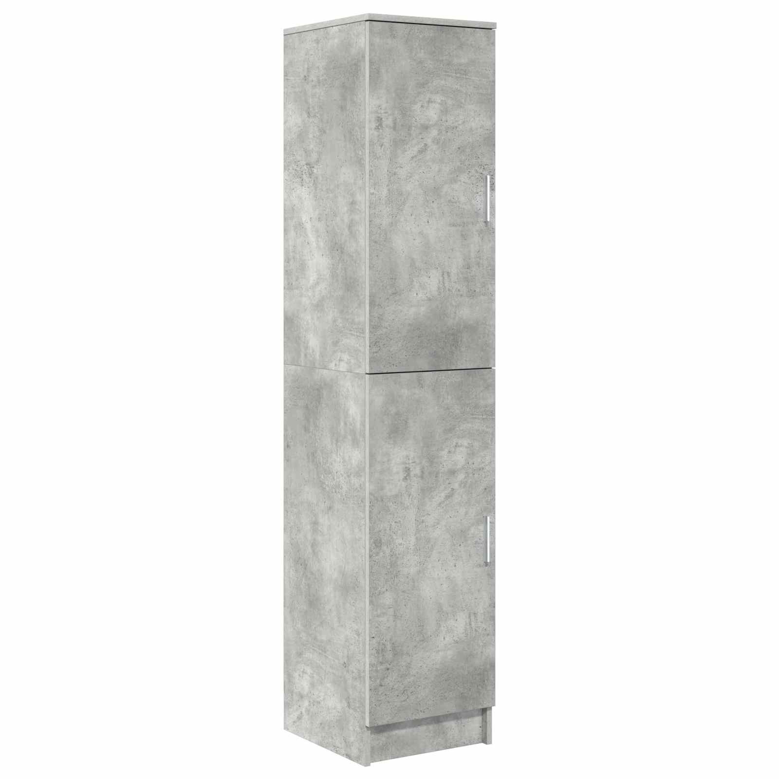 Bureau avec étagère avec stockage 2 pièces Gris béton
