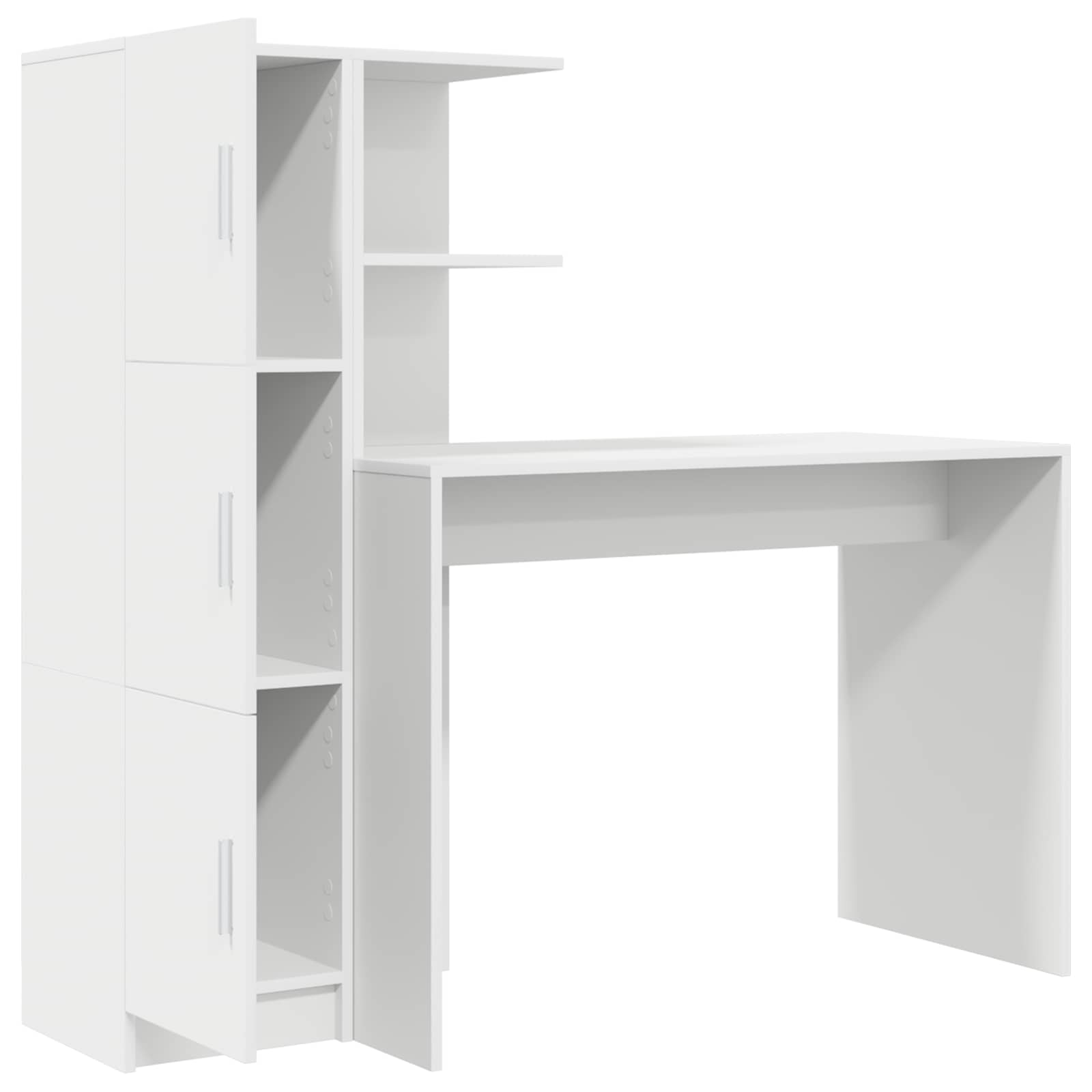 Bureau Blanc 133,5 x 50 x 124 cm 2 pc