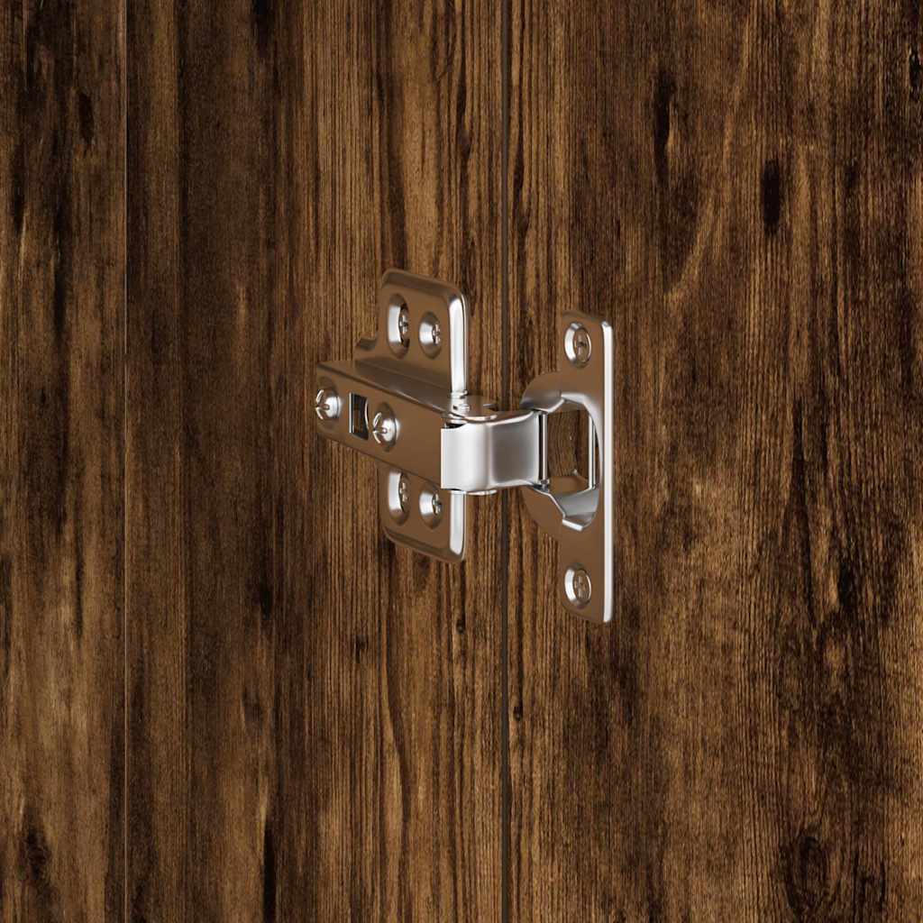 Bureau avec rangement 2 pcs Chêne fumé 102 x 50 x 124 cm - XIOS