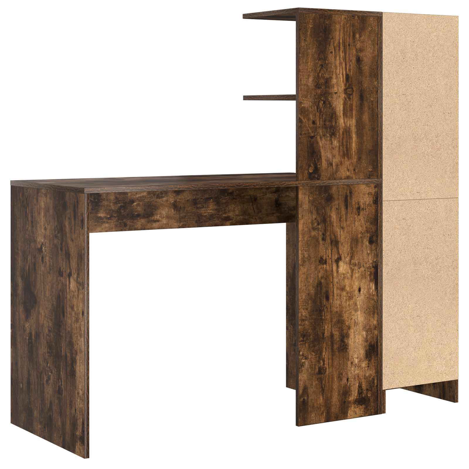 Bureau Chêne fumé 133,5 x 50 x 124 cm 2 pc