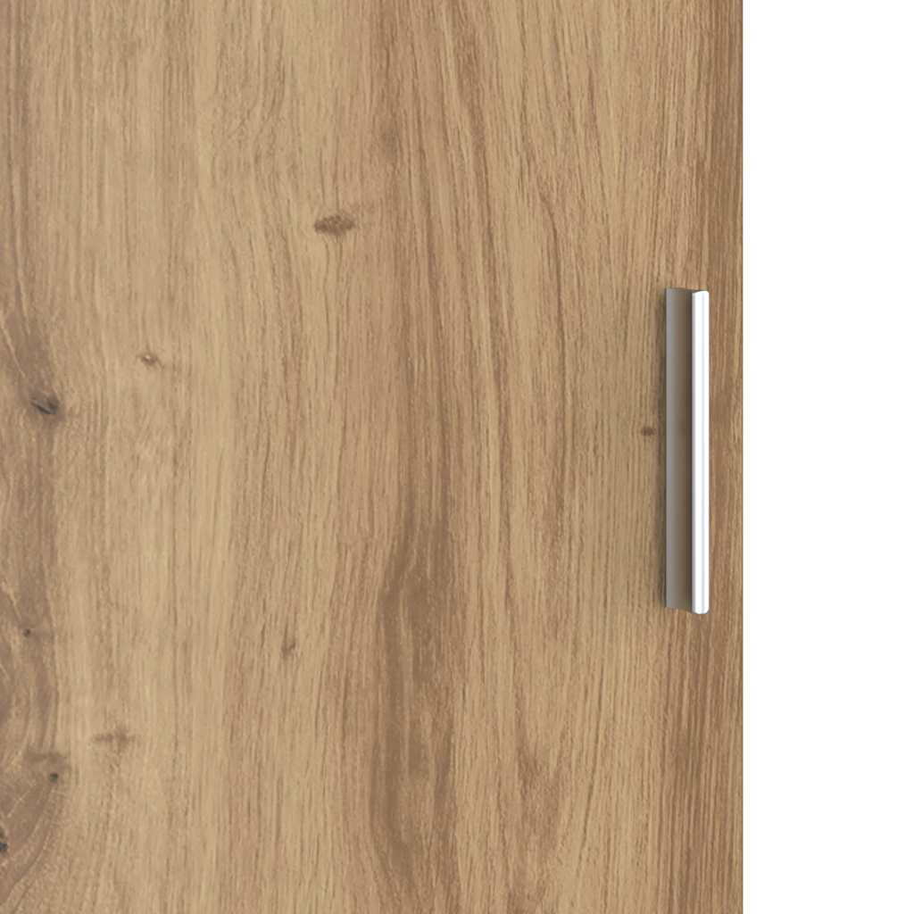 Bureau avec rangement 2 pcs chêne artisanal 102 x 50 x 124 cm - XIOS