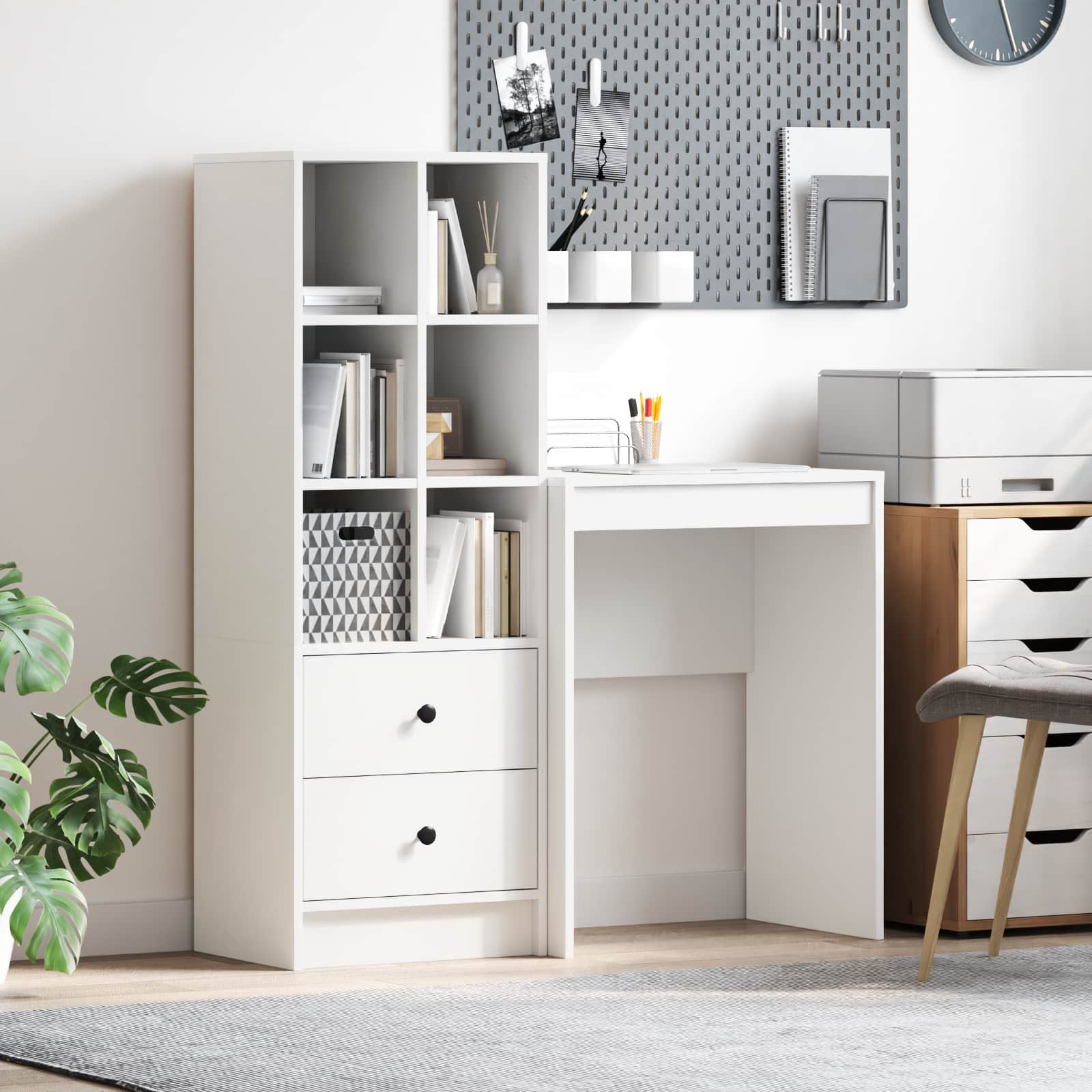 Bureau Blanc 105,5 x 34 x 127 cm 2 pc - XIOS