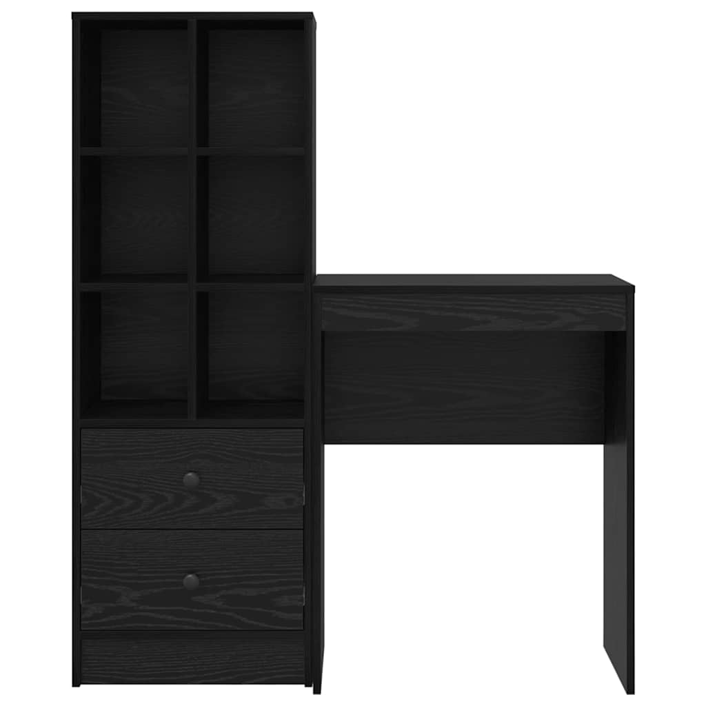 Bureau avec rangement 2 pcs Chêne noir 45,5 x 34 x 127 cm - XIOS