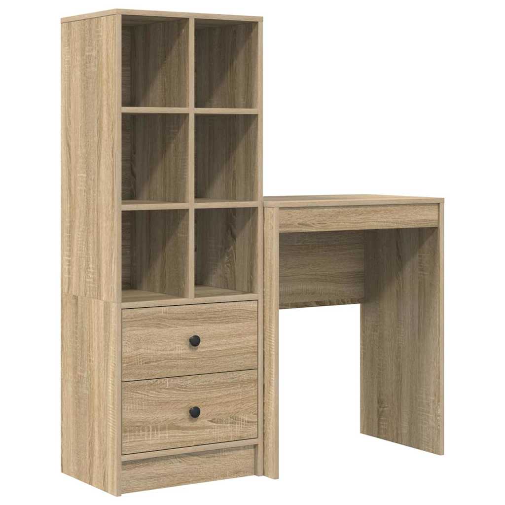 Bureau avec rangement 2 pcs Chêne Sonoma 45,5 x 34 x 127 cm - XIOS