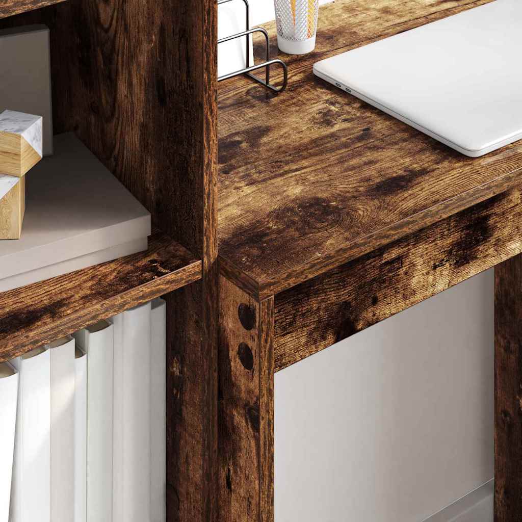 Bureau avec tiroir 2 pcs Chêne fumé - XIOS