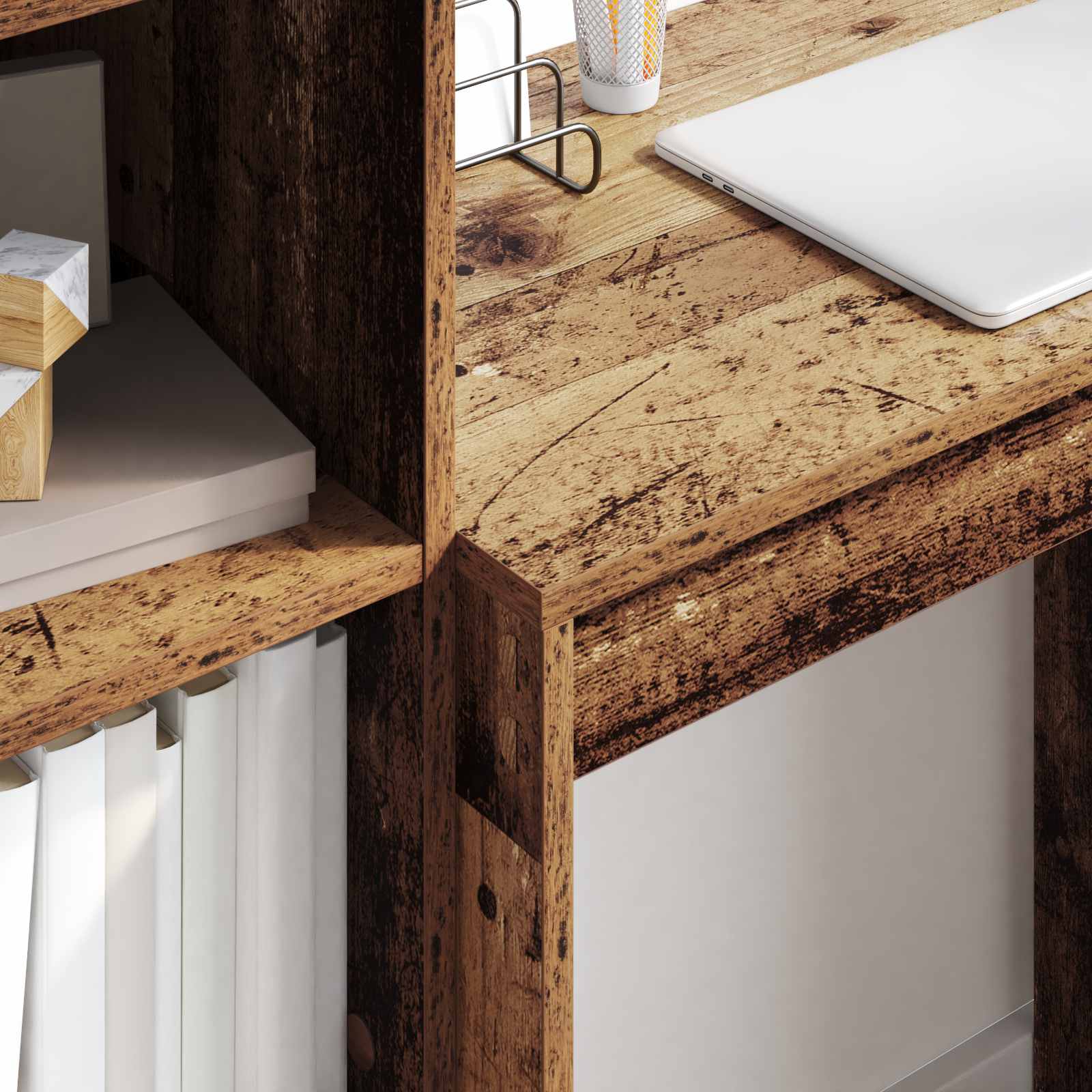 Bureau avec tiroir 2 pcs Bois ancien - XIOS