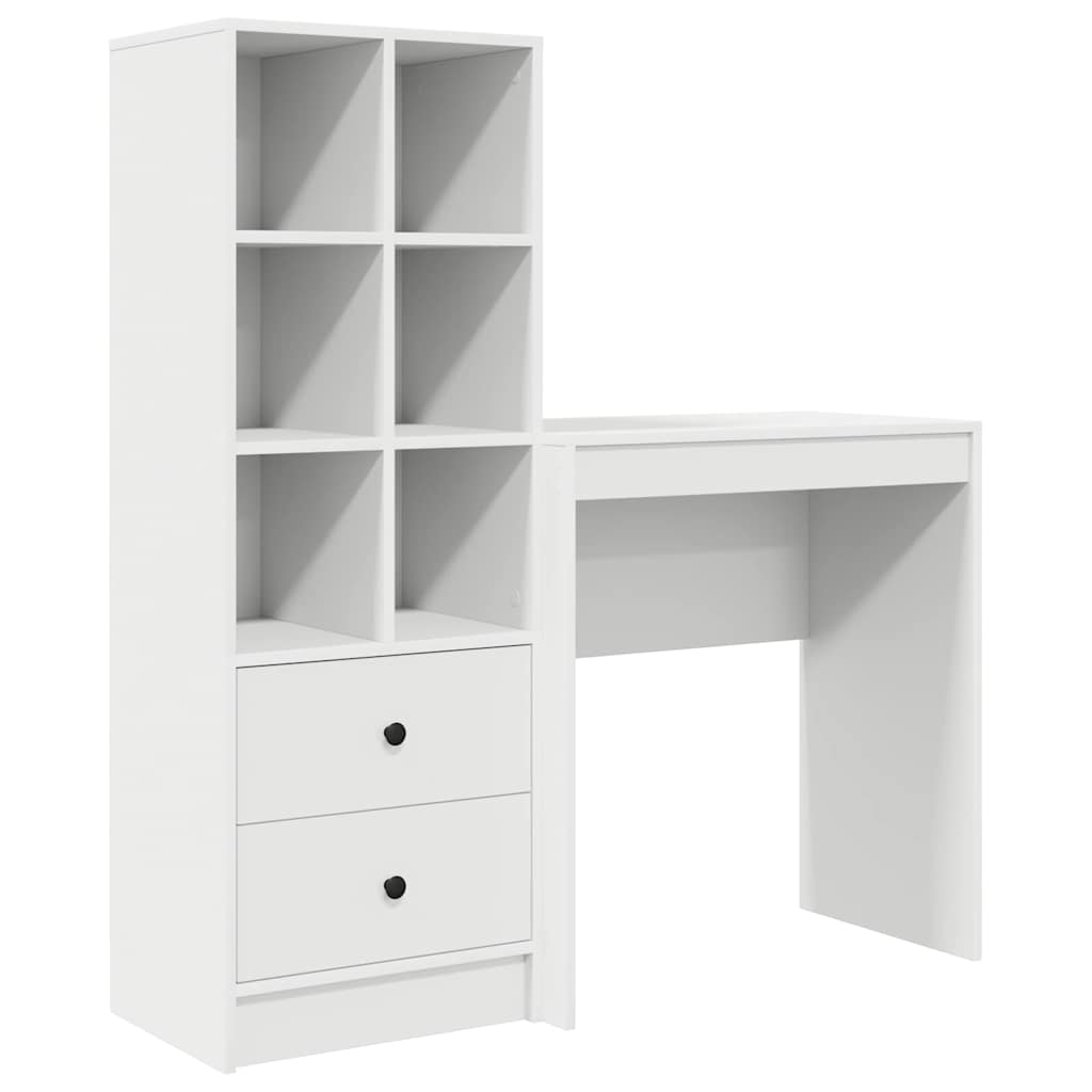 Bureau avec rangement avec tiroir 2 pcs Blanc 70 x 40 x 76 cm - XIOS
